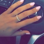 pink almond acrylics