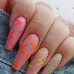 rainbow lightening acrylic