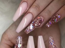 rose gold nails