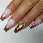 rose gold white ombre