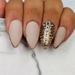 spiked rose gold chrome