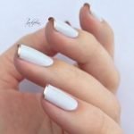 white chrome french tips
