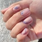 blue glitter classy