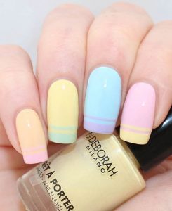 pastel french tip colors