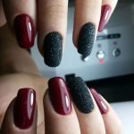 dark red black glitz classy