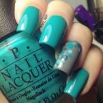 dotted in teal