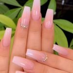 french ombre rhinestone classy