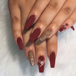 clear space matte maroon