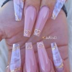 heart long nails