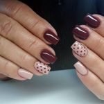 mauve nude dots