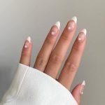 pearl french tip classy