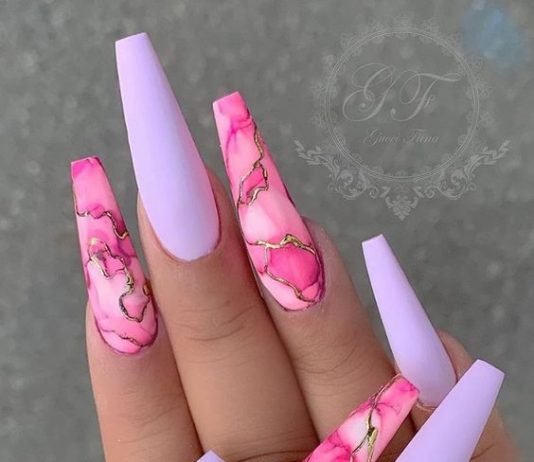 long pink marble