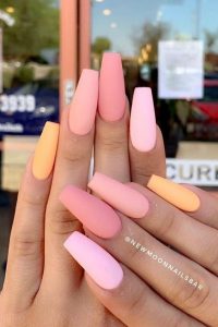 matte pink yellow color