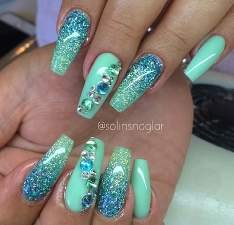 ombre teal shades