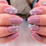 star glitter mauve