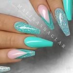 teal glitter ends