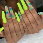 tie dye neon