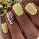 yellow glitter summer