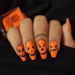 orange pumpkin faces