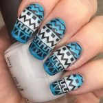 blue tribal pattern