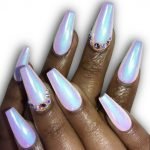 chrome iridescent acrylic
