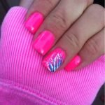 hot pink blue design