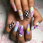 mixed designs acrylic