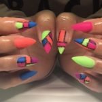 neon patchwork
