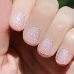 nude polka dot