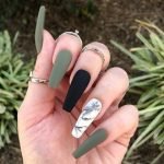 olive marble acrylic